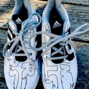 Adidas youth size 2 shoes